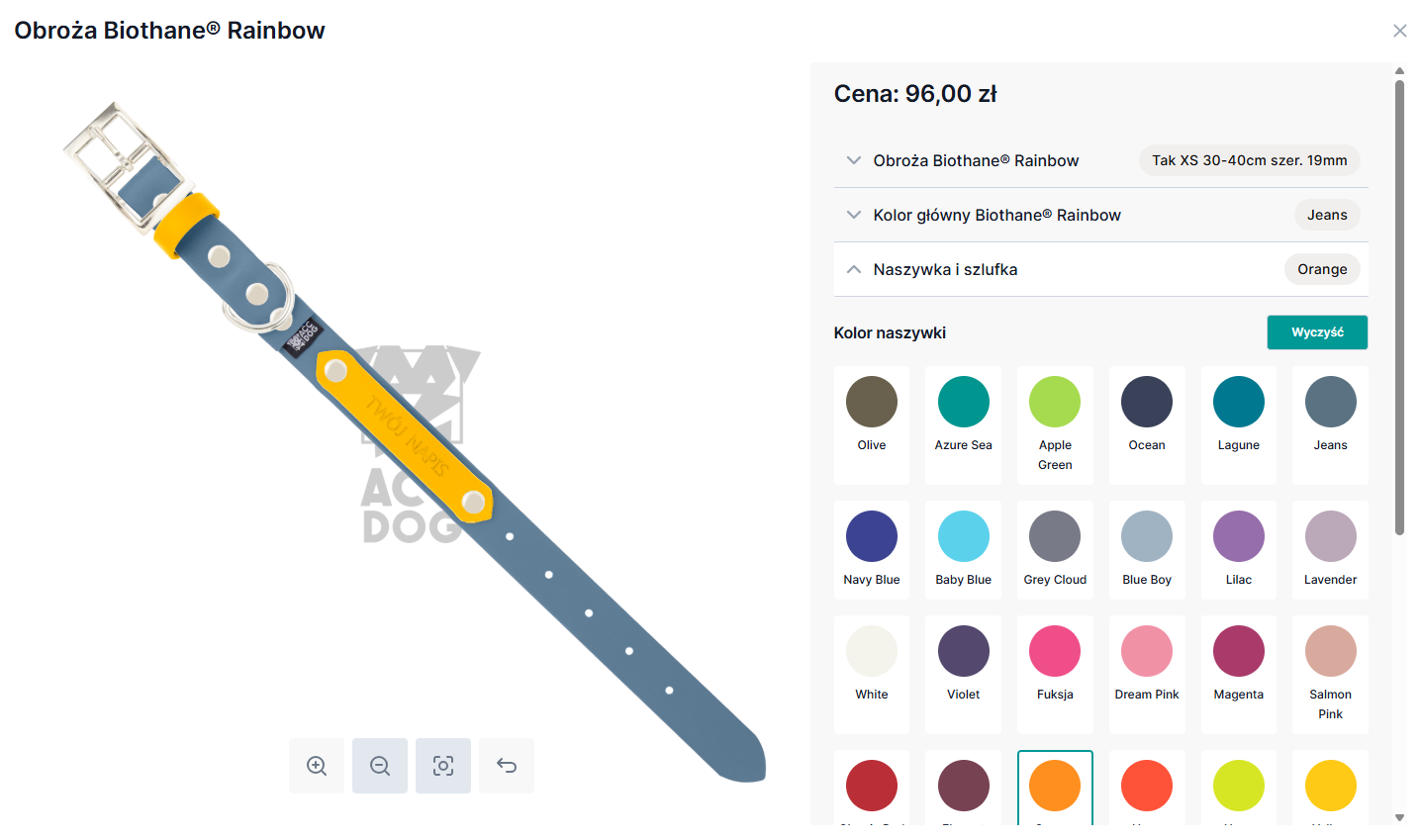 Case study konfiguratora obroży od icompose.it